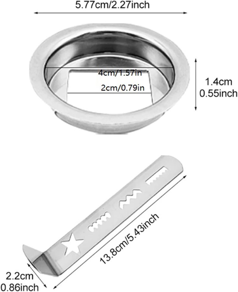 Stainless Steel Cookie Press Attachment, 4-Pattern Biscuit Mold Set for Stand Mixer, Compatible with MUM4/MUM5/MUZ4 Models, Holiday Baking Tool - Image 2