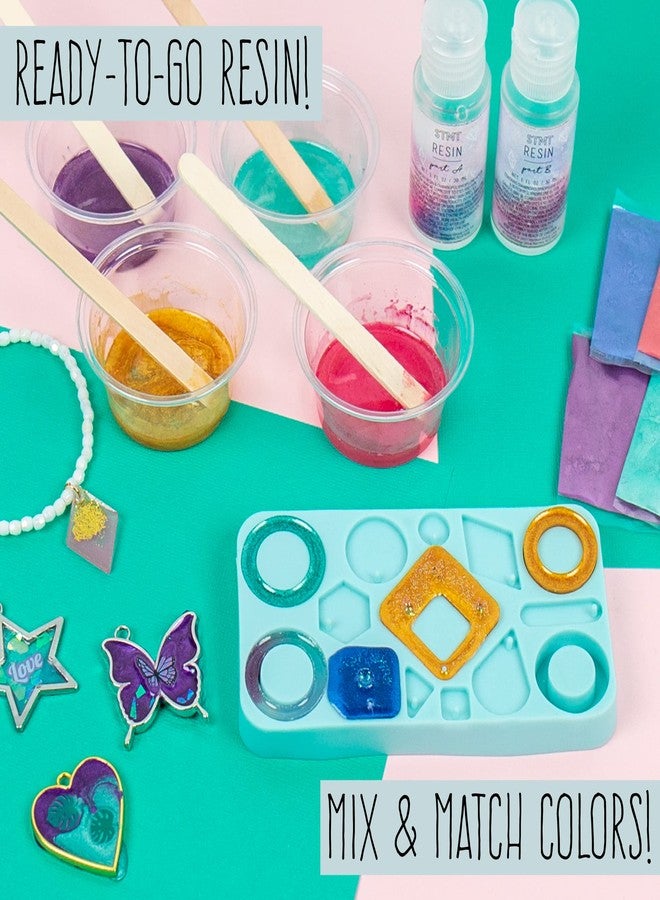 STMT D.I.Y. Resin Jewelry Studio, All-in-One Resin Jewelry Making Kit with Molds, Fun DIY Kit to Make Your Own Necklaces, Bracelets & More, Great Gift for Teen Girls 14+ - Image 5