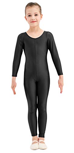 Kepblom Girls Scoop Neck Long Sleeve Unitard Bodysuit Dancewear For Child - Image 3