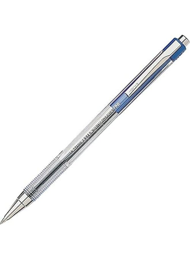 PILOT The Better Ball Point Pen Refillable & Retractable Ballpoint Pens, Fine Point, Blue Ink, 12-Pack (30001) - Image 2