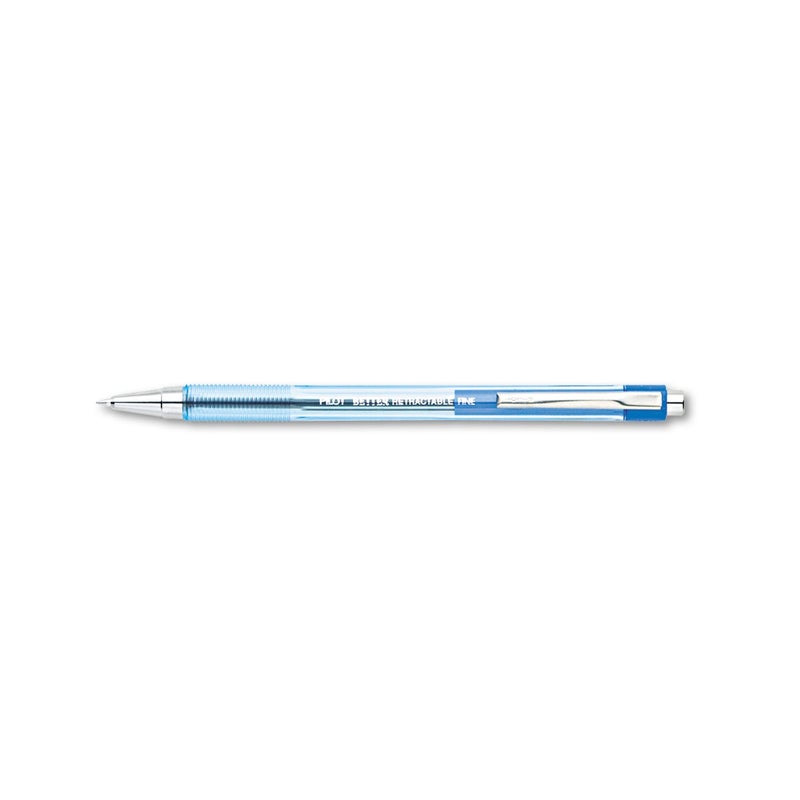 PILOT The Better Ball Point Pen Refillable & Retractable Ballpoint Pens, Fine Point, Blue Ink, 12-Pack (30001) - Image 1