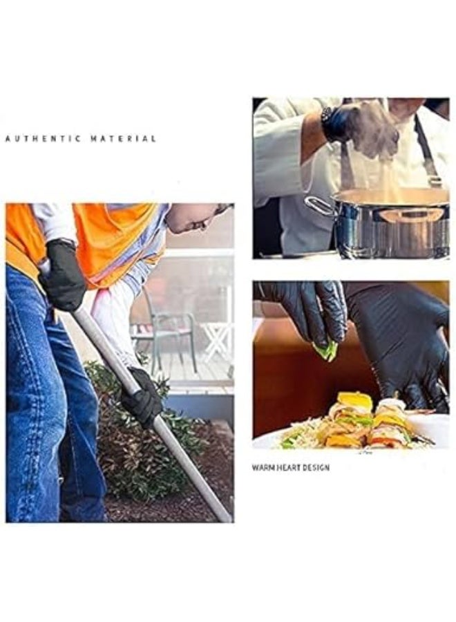 مجموعة من 100 قفاز كبير الحجم من مزيج النتريل والفينيل، خالٍ من البودرة، للاستخدام مرة واحدة، لحماية اليدين، يتميز بمرونة عالية وملمس محكم، مناسب للتنظيف، التعامل مع الطعام، الاستخدامات الطبية، صالونات التجميل، والاستخدامات الصناعية. - Image 5