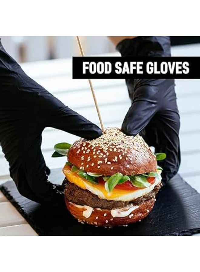 مجموعة من 100 قفاز كبير الحجم من مزيج النتريل والفينيل، خالٍ من البودرة، للاستخدام مرة واحدة، لحماية اليدين، يتميز بمرونة عالية وملمس محكم، مناسب للتنظيف، التعامل مع الطعام، الاستخدامات الطبية، صالونات التجميل، والاستخدامات الصناعية. - Image 2