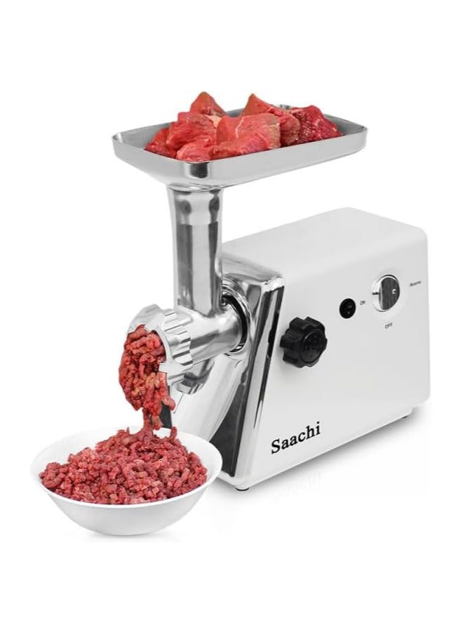 Jamaki Multifunctional Electric Meat Grinder 2500W Copper Motor for Meat Mincing, Sausage Stuffing, Biscuit Making, Sharp Stainless Steel Blades, White - JMK8004  - Image 3