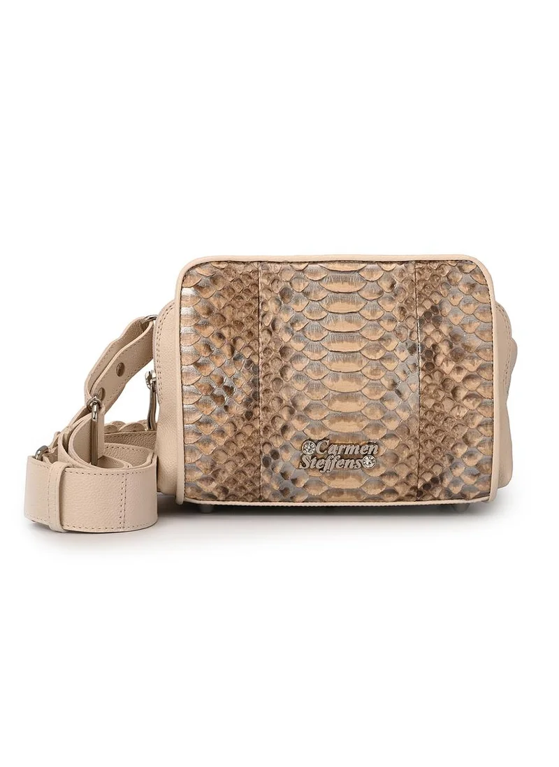 Carmen Steffens Silver Python Bag