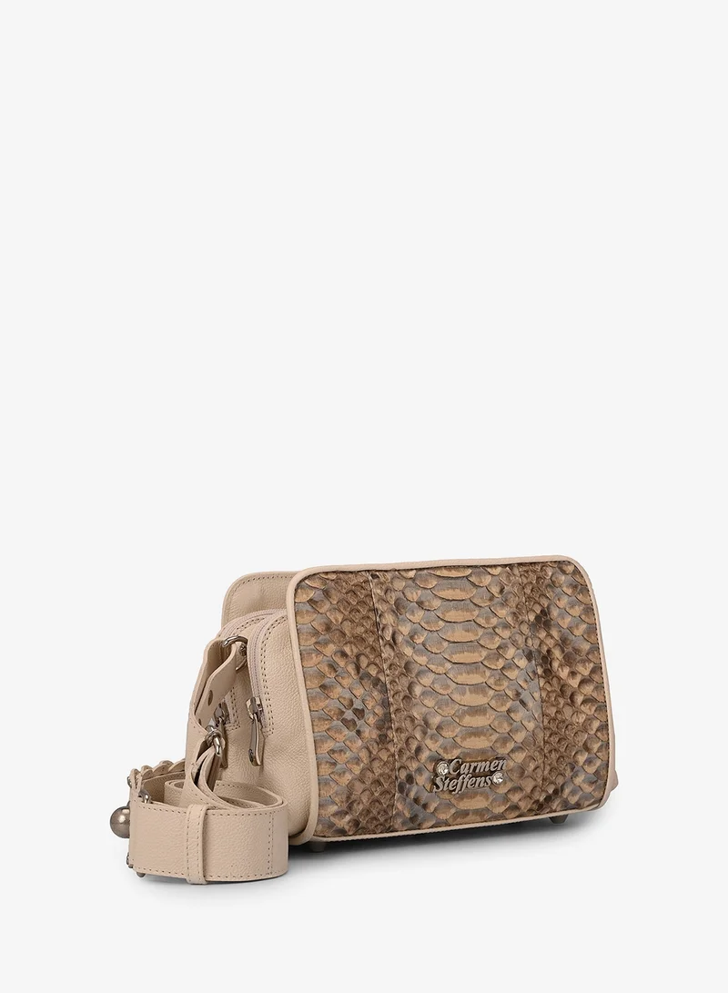 كارمن ستيفنز حقيبة بايثون فضية