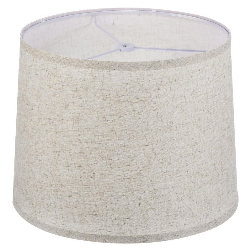 PATIKIL Lamp shades for Table Lamps 114 Top x 126 Bottom x 98 High Drum Lamp shades for Floor Lamps Medium Linen Lampshade Easy Assembly for Lamp Replacement Beige - Image 2