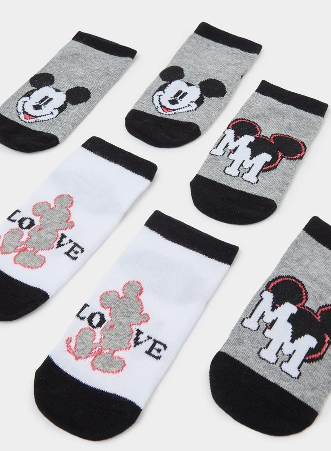 Styli Pack of 3 - Boys Mickey Mouse Socks - Image 3