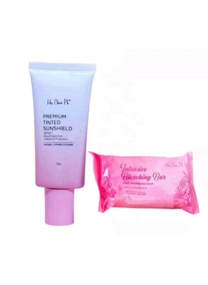 Her Choice Ph Premium Tinted Sunshield SPF50 Broad Spectrum Intensive Bleaching Bar  - Image 1