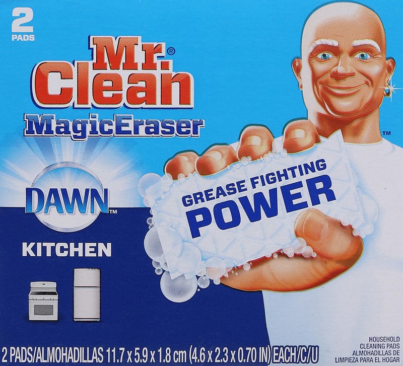 Mr Clean Mr. Clean Magic Eraser Kitchen with Dawn, Cleaning Pads with Durafoam, 2 Count - Image 1
