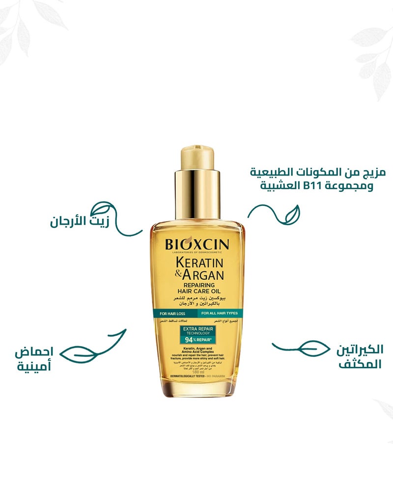 بيوكسين زيت لترميم الشعر بالكيراتين والارغان 150مل - Image 5