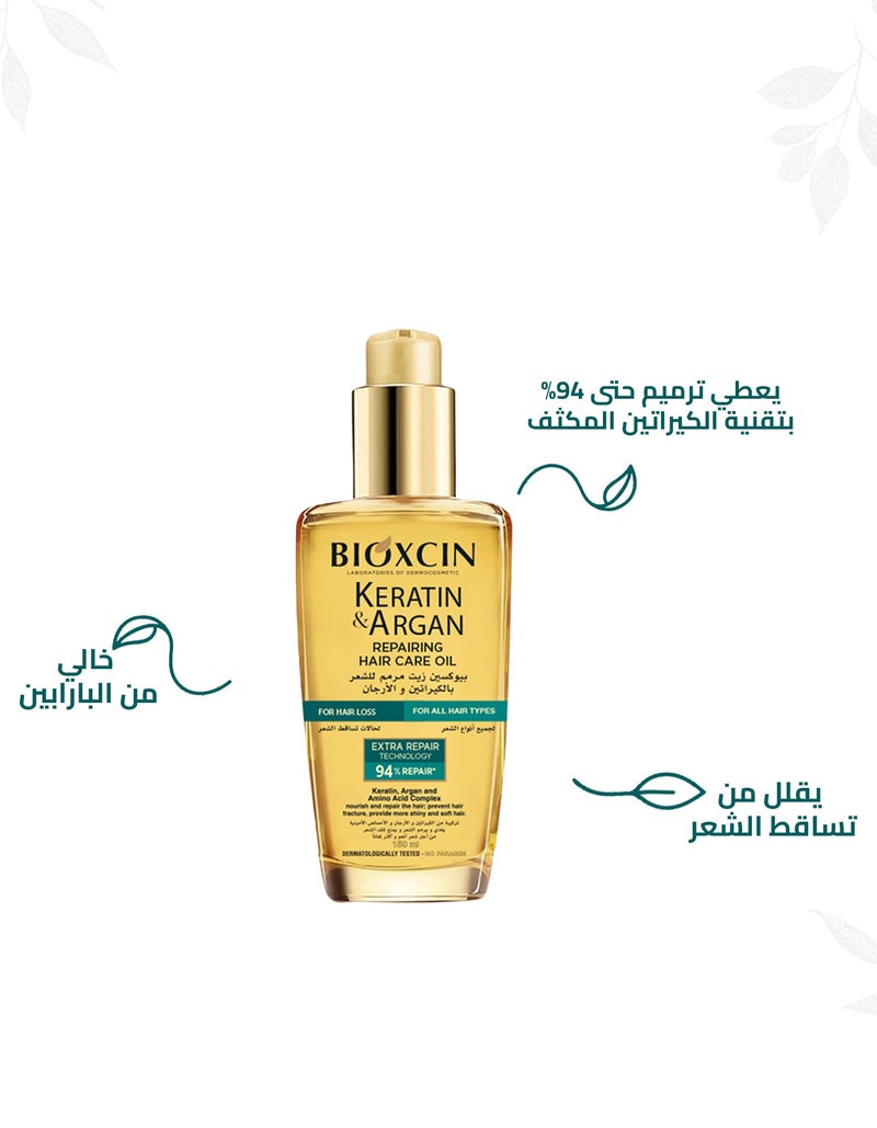 بيوكسين زيت لترميم الشعر بالكيراتين والارغان 150مل - Image 4