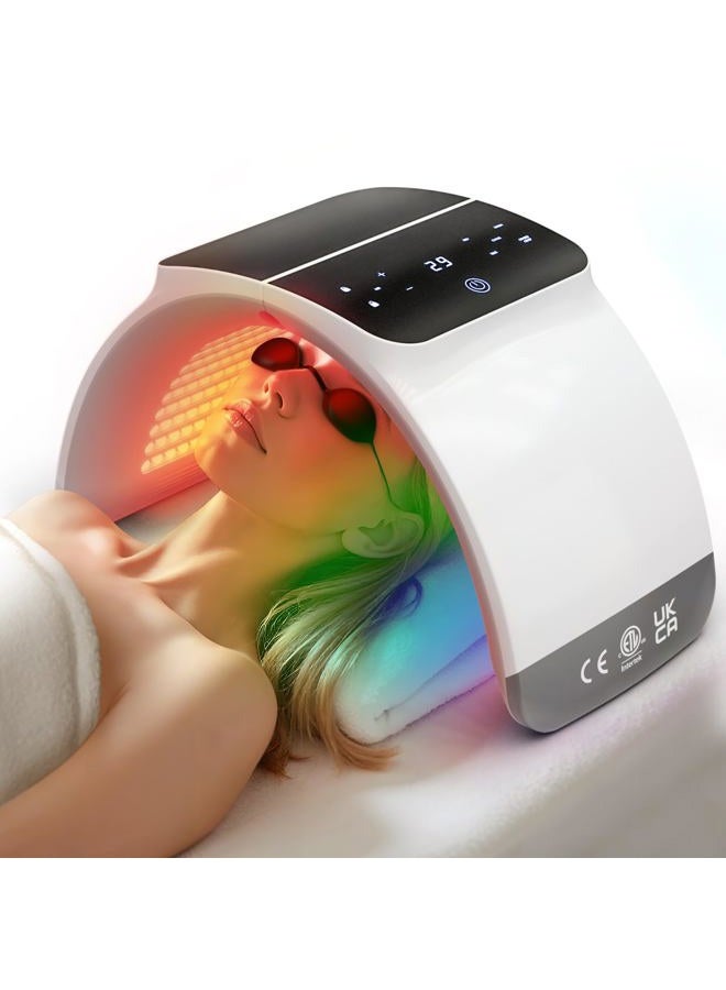 Bestqool LED Mask Photon LED Light Therapy - 6 Colors with Near Infrared Light LED Face Mask for Skin Rejuvenation SPA Facial Body Skin Care Beauty Salon Device - Image 1