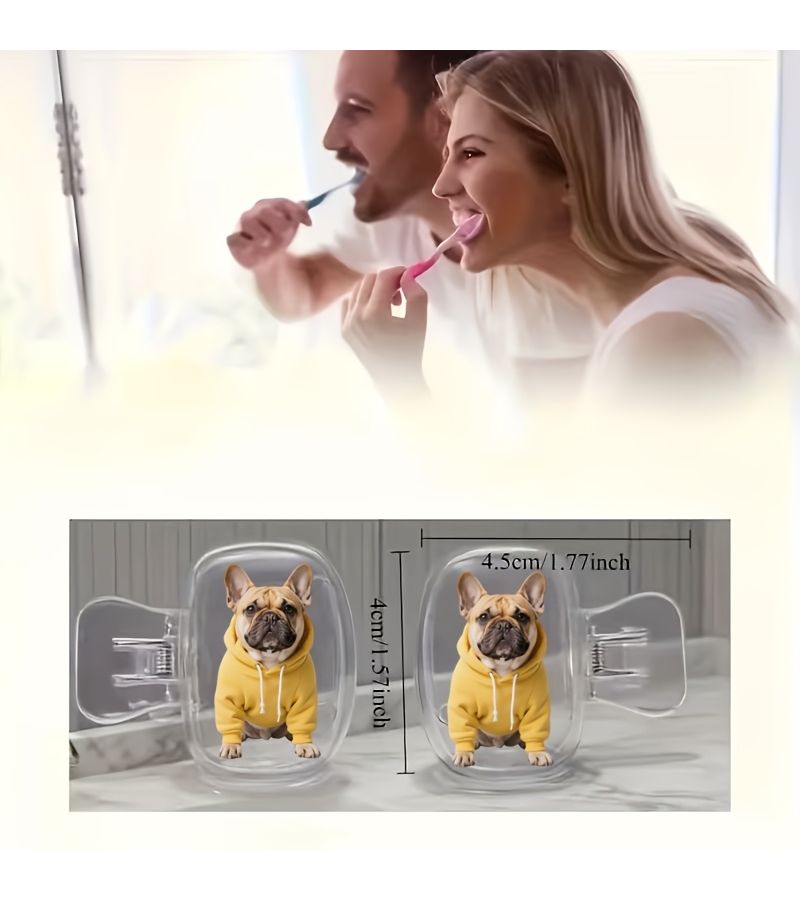 Dust Proof Odorless Toothbrush Cases 2 Pack for French Bulldogs Travel Size - Image 4