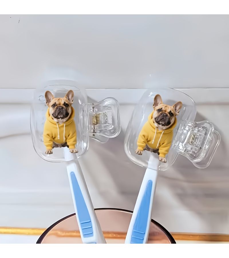 Dust Proof Odorless Toothbrush Cases 2 Pack for French Bulldogs Travel Size - Image 5