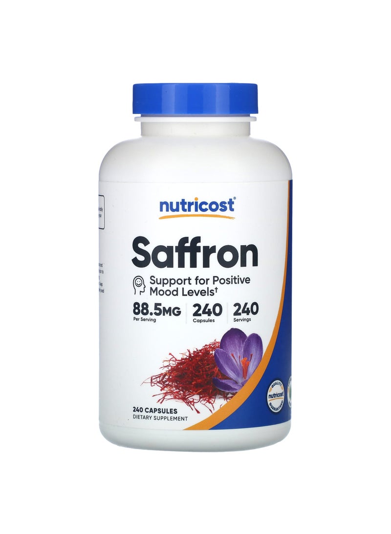 Nutricost Saffron, 88.5 mg , 240 Capsules