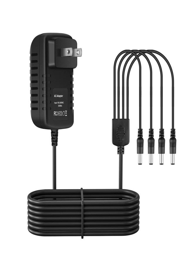SLLEA AC Adapter Replacement for Lemax Lighted Accessory 4.5V # 74707 74295 84428 44242 Christmas Village Spooky Town Houses Playground Display 3/4 Output Jacks 4.5VDC - 5V Regulated Power Supply - Image 1