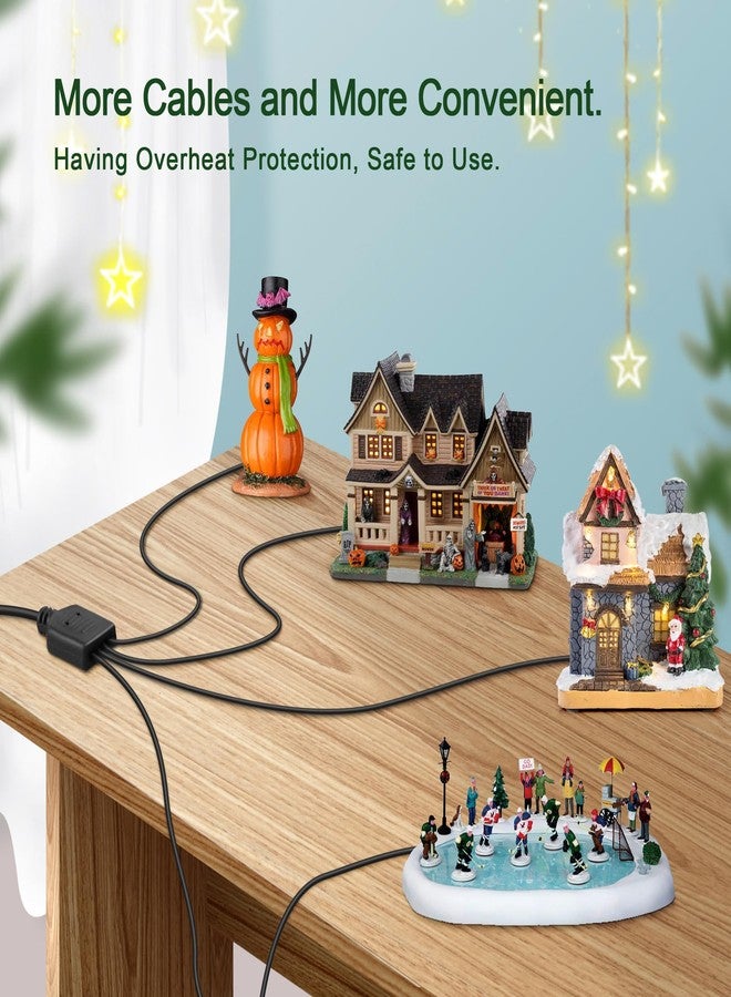 SLLEA AC Adapter Replacement for Lemax Lighted Accessory 4.5V # 74707 74295 84428 44242 Christmas Village Spooky Town Houses Playground Display 3/4 Output Jacks 4.5VDC - 5V Regulated Power Supply - Image 5
