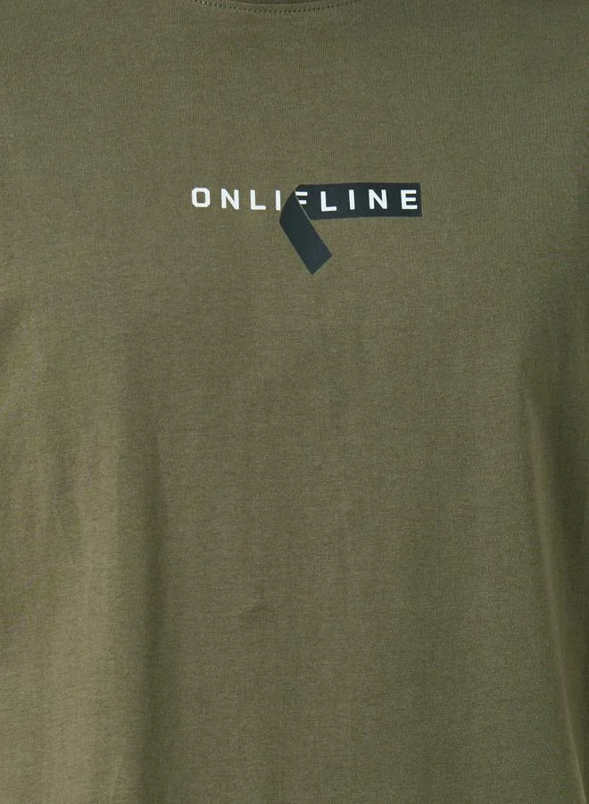 Styli Styli Minimal Print Oversized Pure Cotton T-Shirt