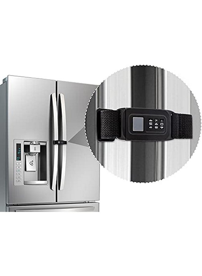 Veronica Child Safety Refrigerator Door Lock, Baby Kids Multi-Functional Cabinets Latches, Fit Closed Handle Cabinets, Fridge, Kitchen, Oven (Long) - Image 1