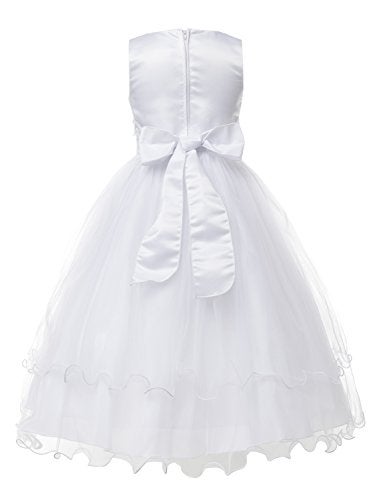 OLIVIA KOO Girls Graceful First Communion Dress (14, White) - Image 4