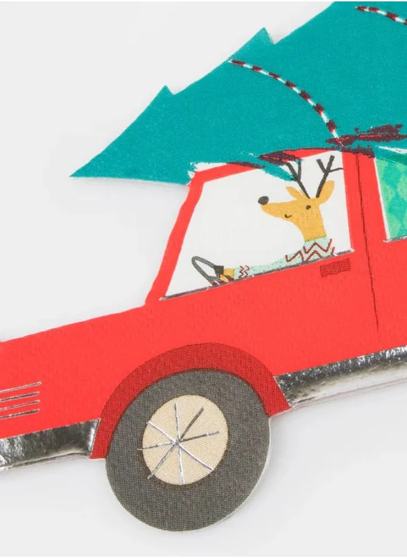 Meri Meri Driving Reindeer Napkins