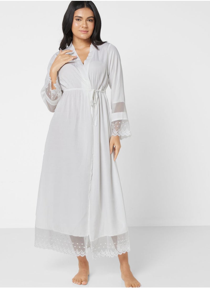 Khizana Lace Trim Night Dress  - Image 4