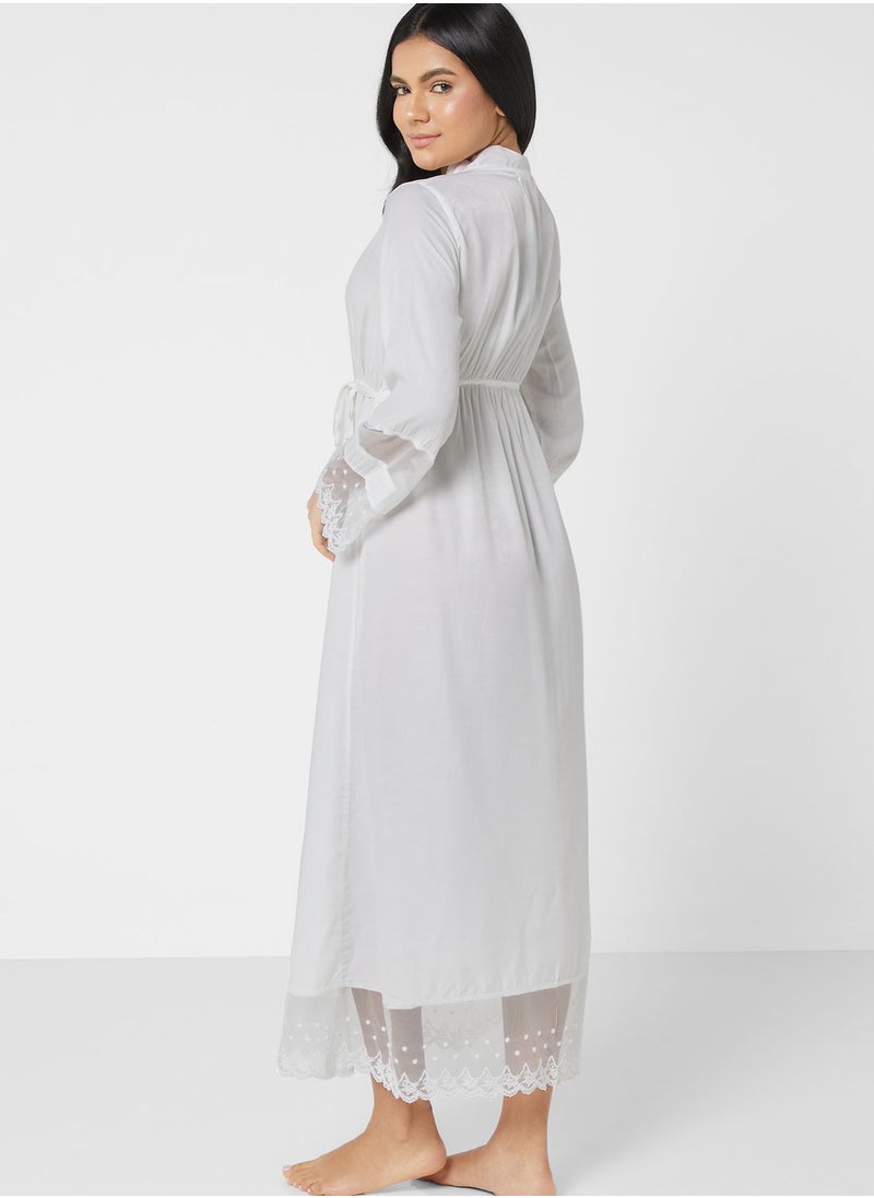 Khizana Lace Trim Night Dress  - Image 2