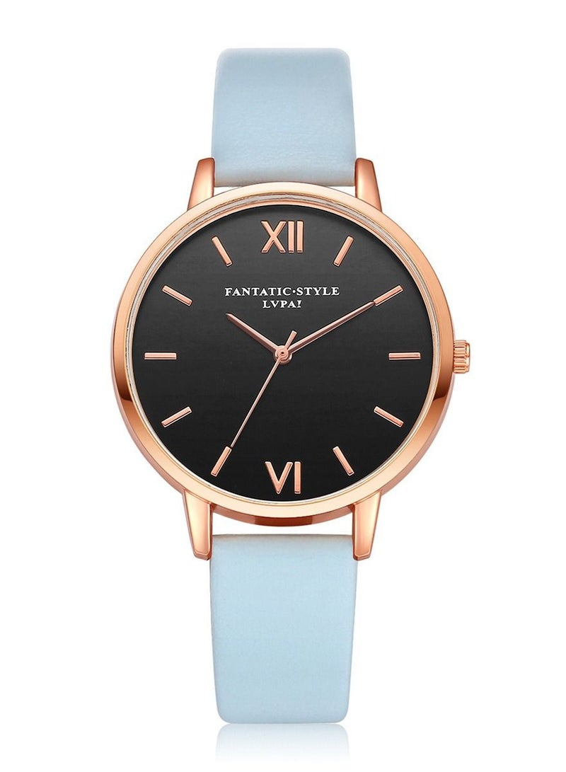Lvpai 5PCS Stylish Beautiful Ladies Watch Bracelet Charming and Elegant Holiday Gift Women's Watch Set Women's Bangle Watch and Bracelet Set - Image 2