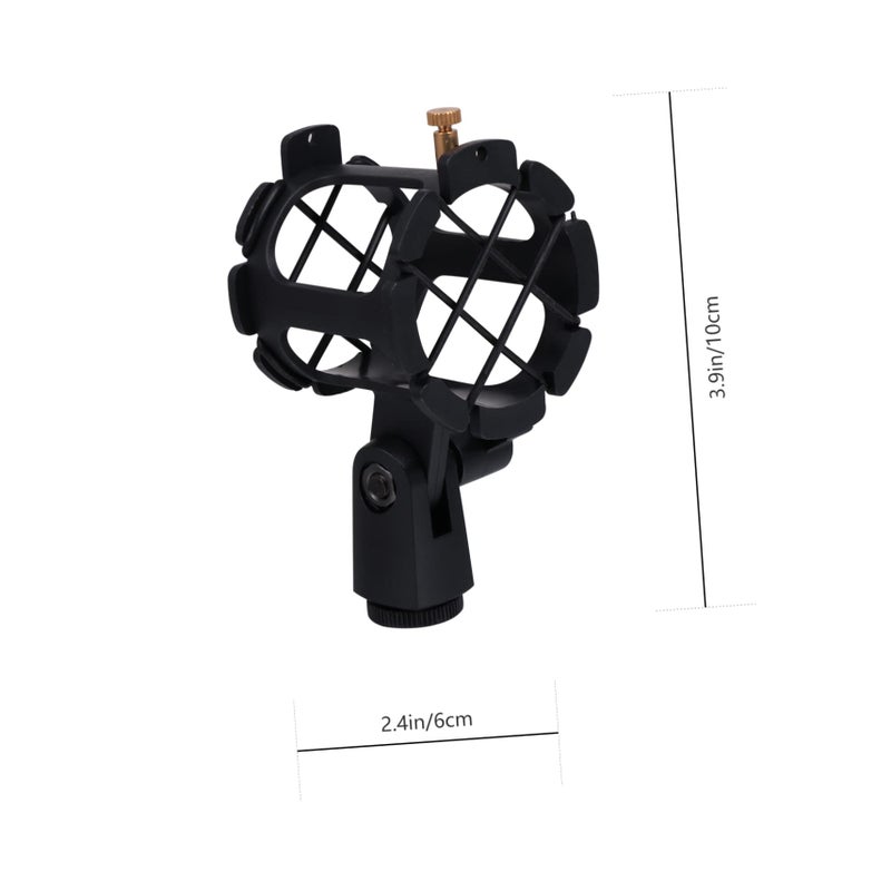 Shock Mount Holder For Condenser Microphone Isolates Noise Vibration Durable Design - Image 3