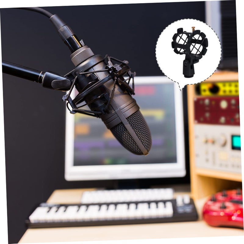 Shock Mount Holder For Condenser Microphone Isolates Noise Vibration Durable Design - Image 5