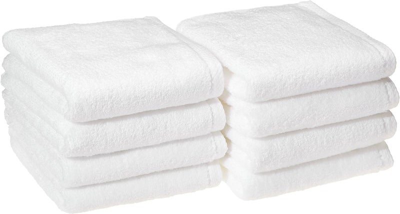 AYUS Luxury White Hand Towels - Soft Circlet Egyptian Cotton, Highly Absorbent Hotel Spa Bathroom Towels Collection (16 x 24 Inch, Pack of 12) - Image 1
