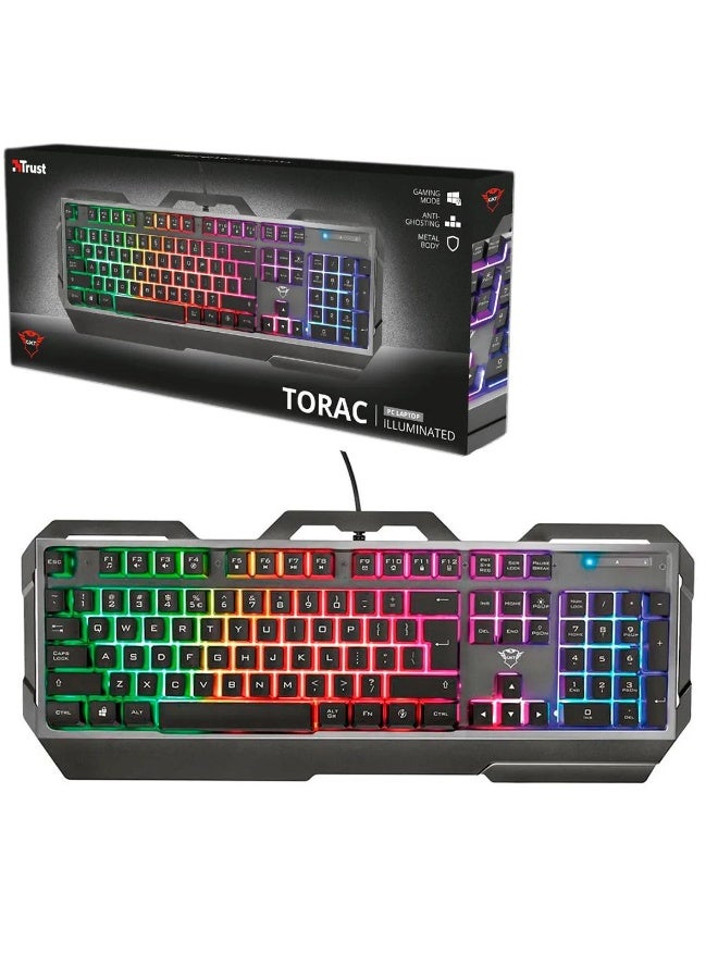Trust Gaming TKL Keyboard with UK Layout GXT 833 Thado - Compact Tenkeyless Design (80 Percent), RGB, Multicolour LED lighting, Anti-Ghosting, USB Plug and Play, PC/Mac/Laptop [Amazon Exclusive - Image 2