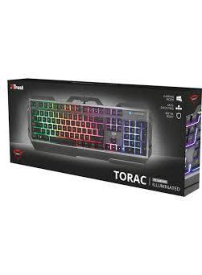 Trust Gaming TKL Keyboard with UK Layout GXT 833 Thado - Compact Tenkeyless Design (80 Percent), RGB, Multicolour LED lighting, Anti-Ghosting, USB Plug and Play, PC/Mac/Laptop [Amazon Exclusive - Image 1