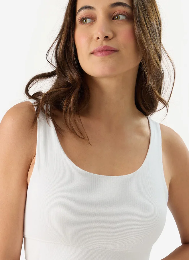 The Souled Store  The Souled Store Women Slim Fit Solid White Bralette Top  | Best Price UAE