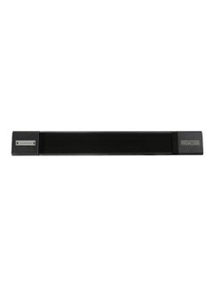 2400W Sleek Rectangular Wall Mounted Patio Heater Black 26.5 x 19.5 x 21.8 cm ZHQ2499-W
