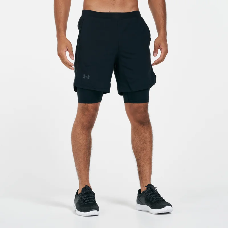 UNDER ARMOUR Men's Launch Run 2-in-1 Shorts
