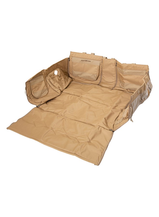 AL SANIDI Car back trunk Mat for Prado + 2010, Back mat, Size 103*127*54.5Cm - Image 1