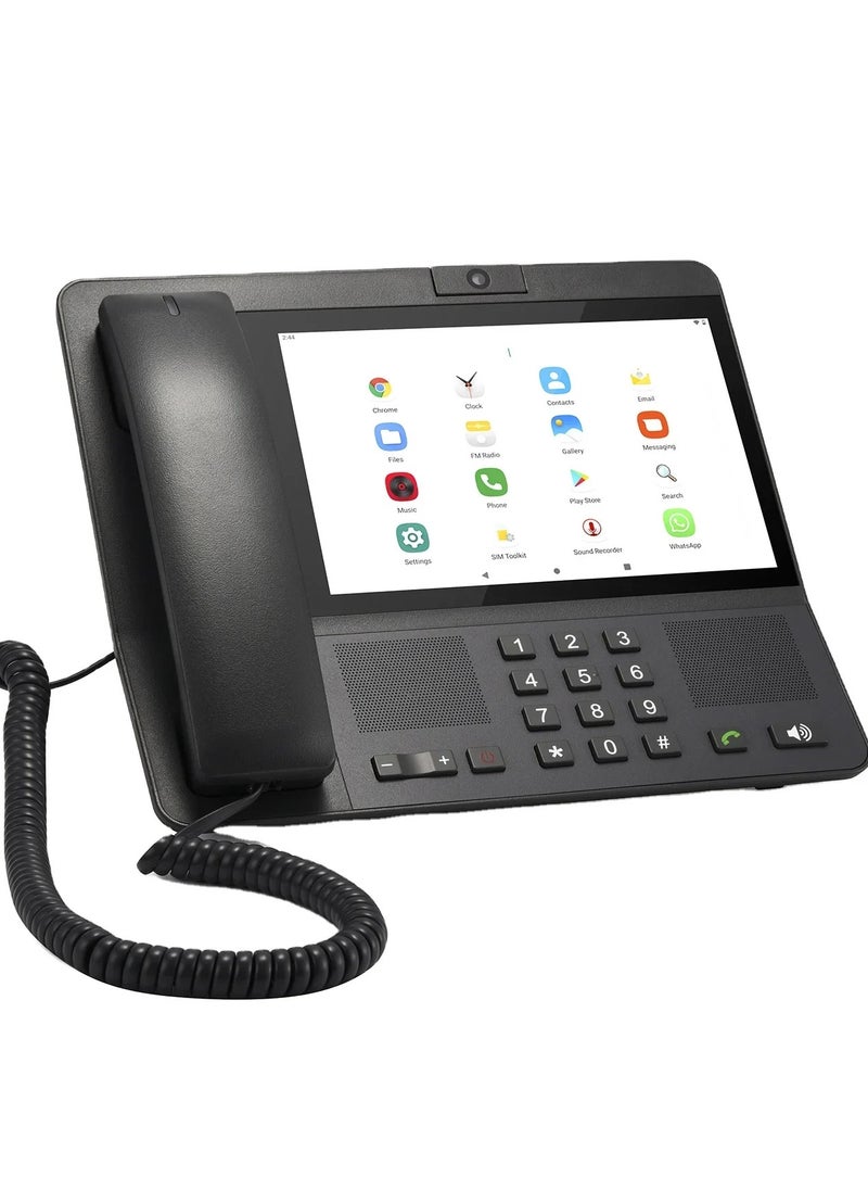Hot sell Smart Video Android 8 inch 4G LTE Video Fixed Wireless Desk Phone With Sim Card Slot WiFi Cordless Landline Android Telephone