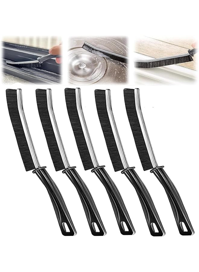 promass 5 Pcs Bathroom Gap Cleaning Brush, New Multifunctional Gap Brush Cleaning Brush Tool, Hard-Bristled Crevice Cleaning Brush, Gap Hole Anti-clogging Cleaning Brush,for Showers, Bathtubs, Kitchen - Image 1
