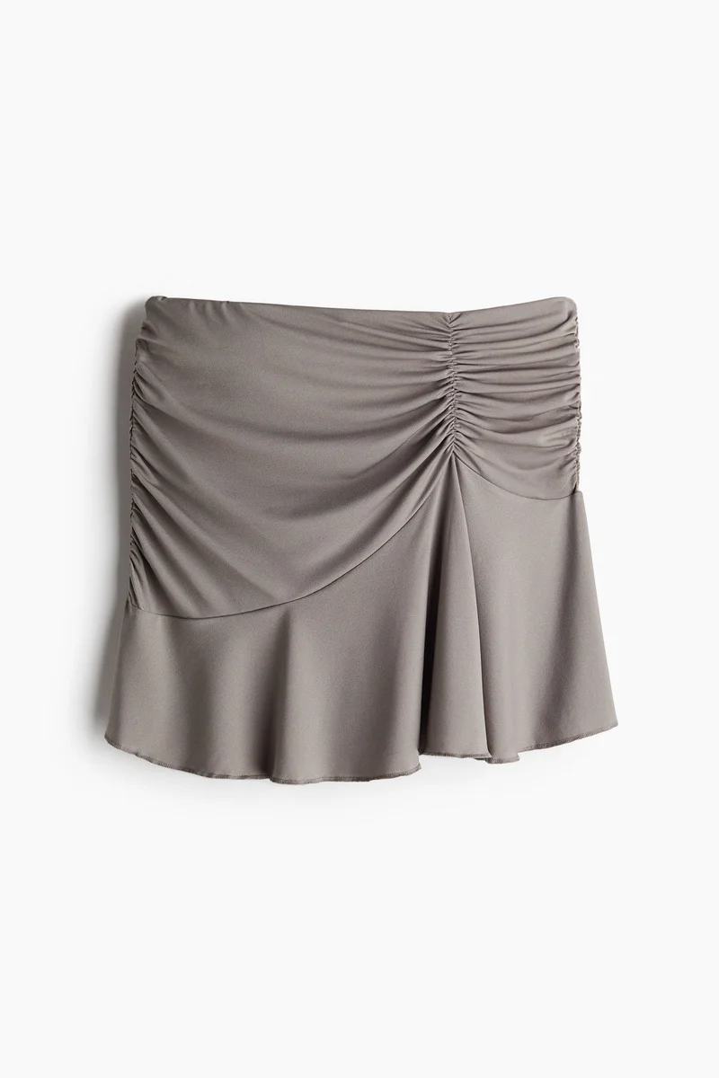 H&M Gathered Mini Skirt