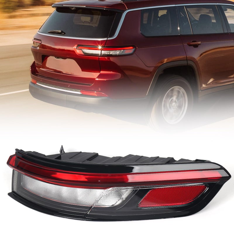 Huray Right Outer Tail Light Fit for Jeep Grand CherokeeJeep Grand Cherokee L 20212024 OE Factory RH Taillight LED Rear Lamp Assembly Replacement for 68421132AD Passenger Side