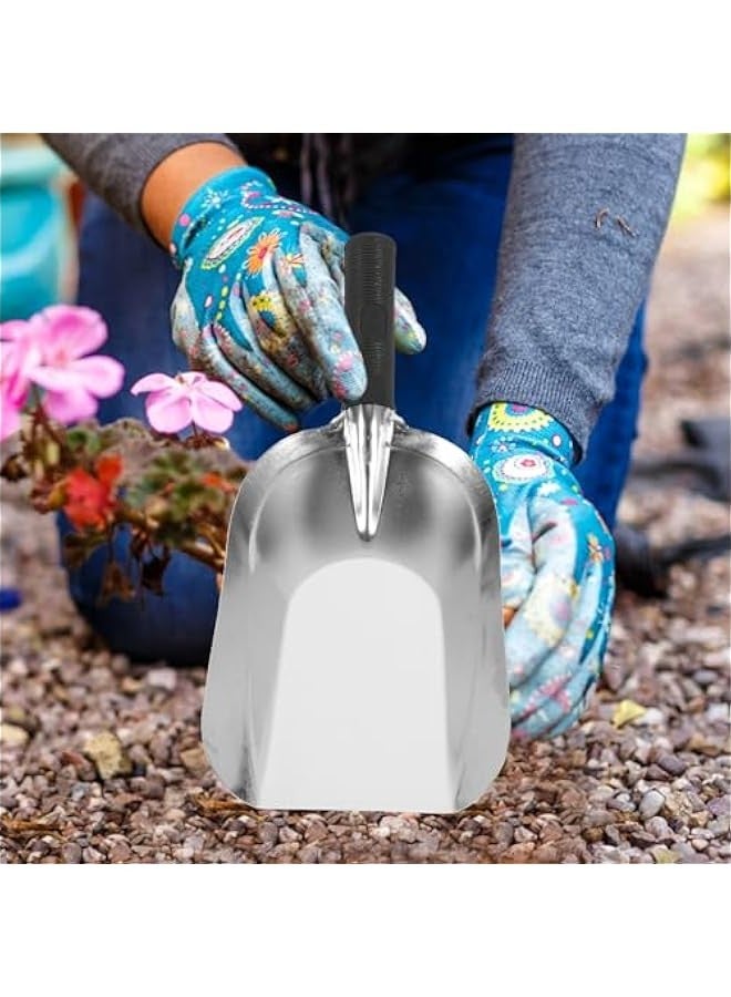 Stainless Steel Square Shovel Small Gardening Hand Shovel Garden Hand Trowel Gardening Hand Tools Gardening Shovel Gardening Digging Shovel Rural Small Shovel 201 Stainless Steel  - Image 4
