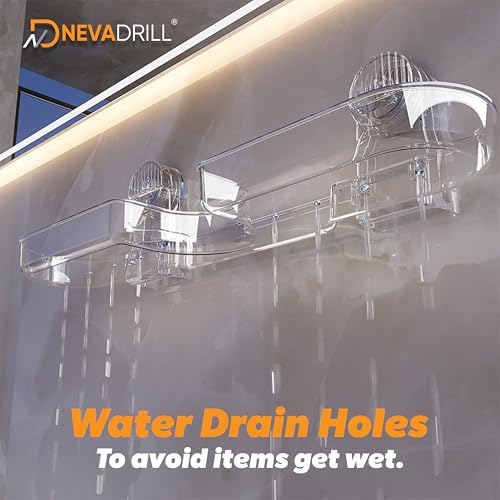 NEVADRILL Sponge Holder Faucet Rack | Detachable Sink Caddy for Kitchen & Bathroom | Clear PET | Standing Type with Drainage | Single-Tier Storage for Soap, Sponges & Tools [ND-13823] - Image 4