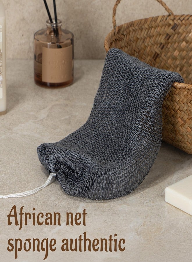 Yiclick African Net Sponge Authentic with Knots - Exfoliating Washcloth Towel, Back Scrubber for Shower Bath, Exfoliating Body Scrubber Exfoliator, African Rags Wash Cloth Loofah Lufa Sponge - Image 2