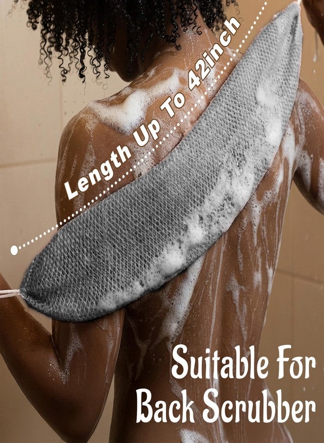 Yiclick African Net Sponge Authentic with Knots - Exfoliating Washcloth Towel, Back Scrubber for Shower Bath, Exfoliating Body Scrubber Exfoliator, African Rags Wash Cloth Loofah Lufa Sponge - Image 3