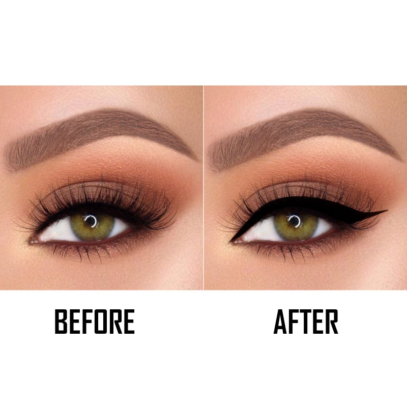 Boobeen Black Ink Liner, Liquid Eyeliner Makeup Waterproof Eyeliner Pen Long Lasting, Precision Brush Tip, Goes on Smoothly - Image 3