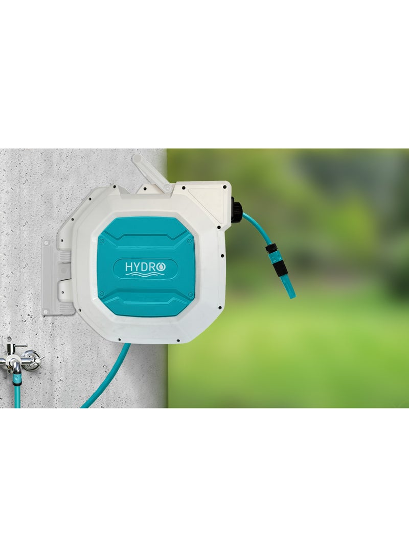 Hydro Alayed Automatic Garden Hose Reel 40 Meter 13mm With 10 Function Sprayer - Image 3