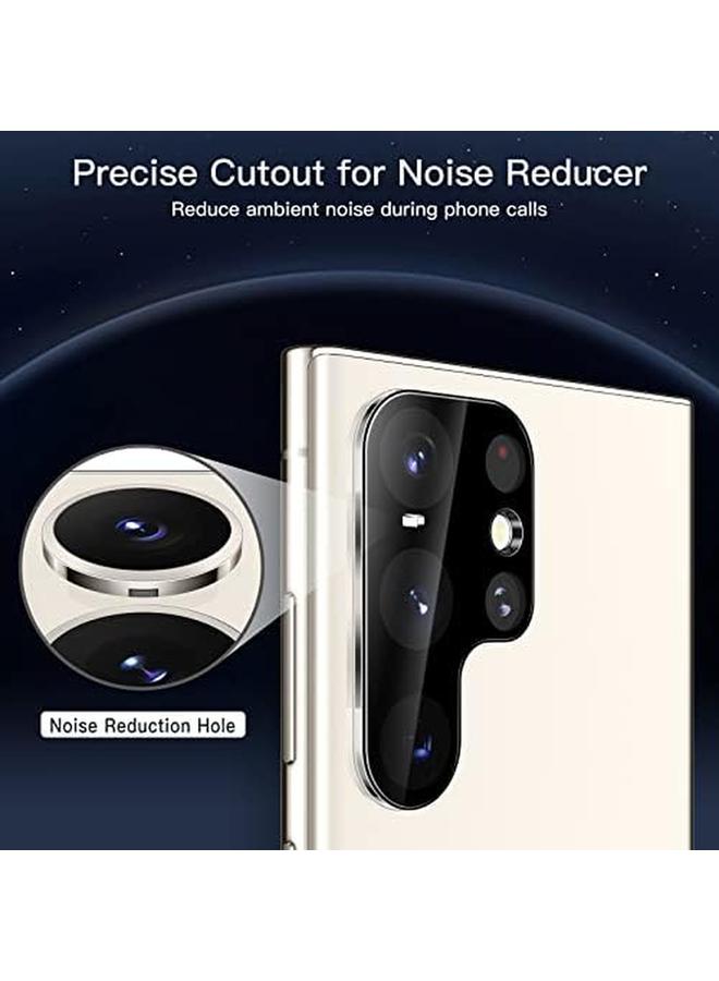 جي تيك واقي شاشة الخصوصية لهاتف Samsung Galaxy S23 Ultra 5G مقاس 6.8 بوصة مع واقي عدسة الكاميرا ومضاد للتجسس وطبقة مرنة من مادة TPU ومضادة للتجسس ومزودة بفتحة بصمة الإصبع، عبوة من قطعتين لكل منهما - Image 4