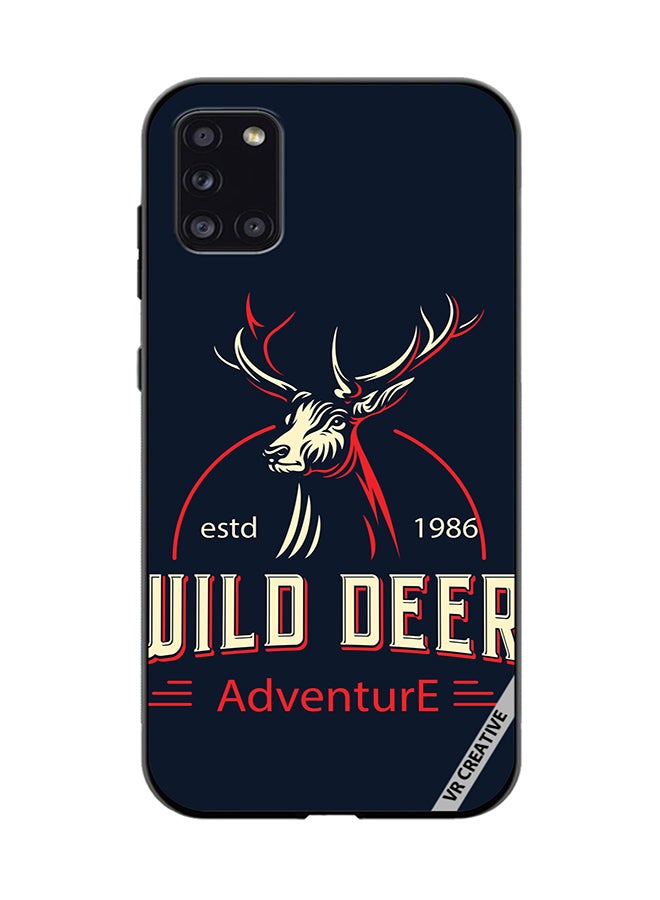 VR CREATIVE Protective Case Cover For Samsung Galaxy A31 Wild Deer Design Multicolour - Image 1